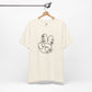 Black Peace Hand Sign with Flowers T-shirt