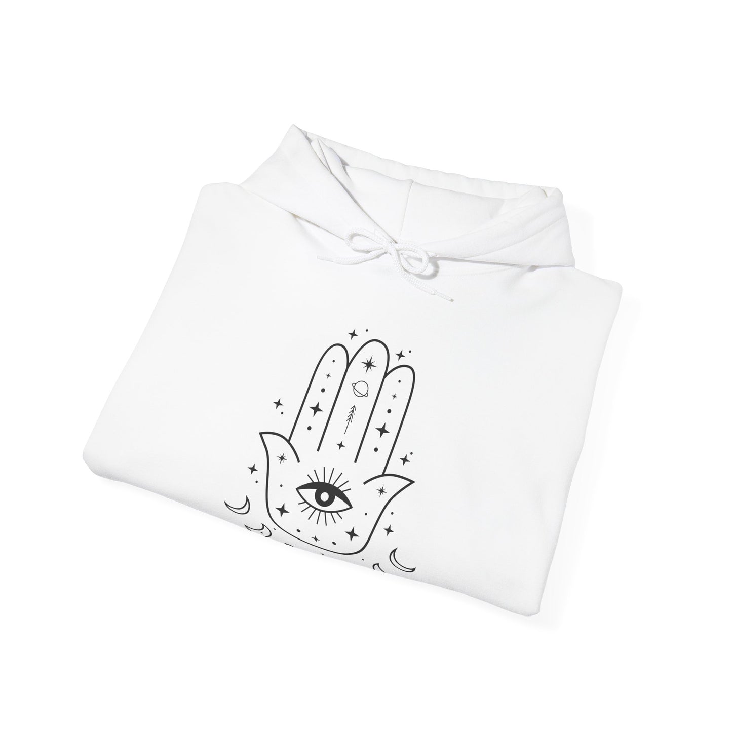 Hamsa Hand with Eye and Moon Hoodie