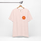 Peace Sign in Orange Flower T-shirt