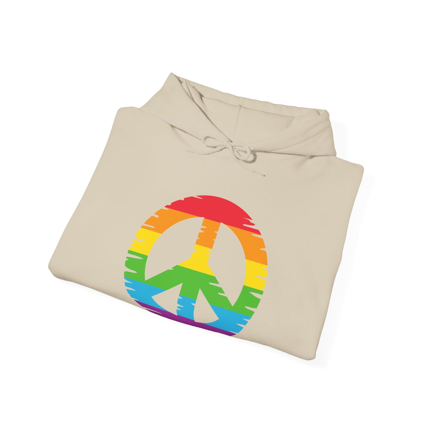 Rainbow Peace Sign Hoodie