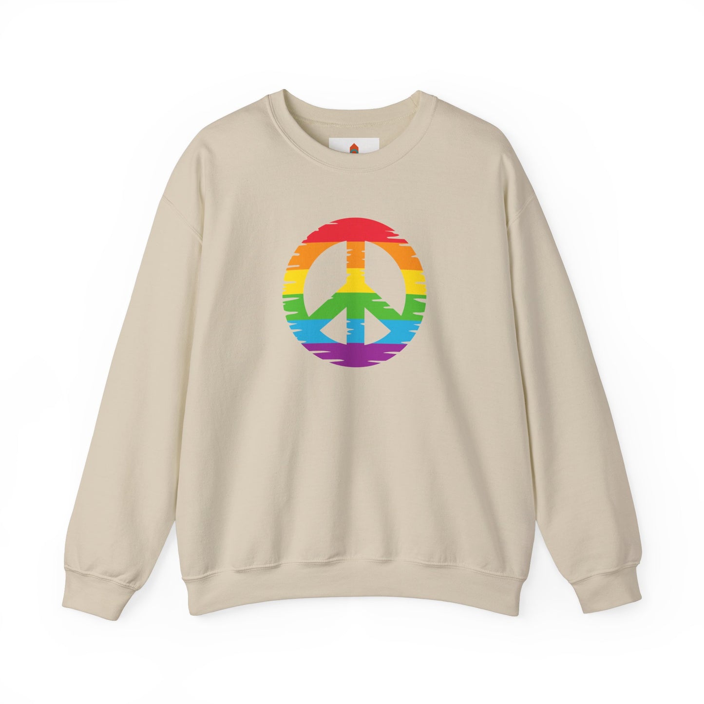 Rainbow Peace Sign Sweatshirt