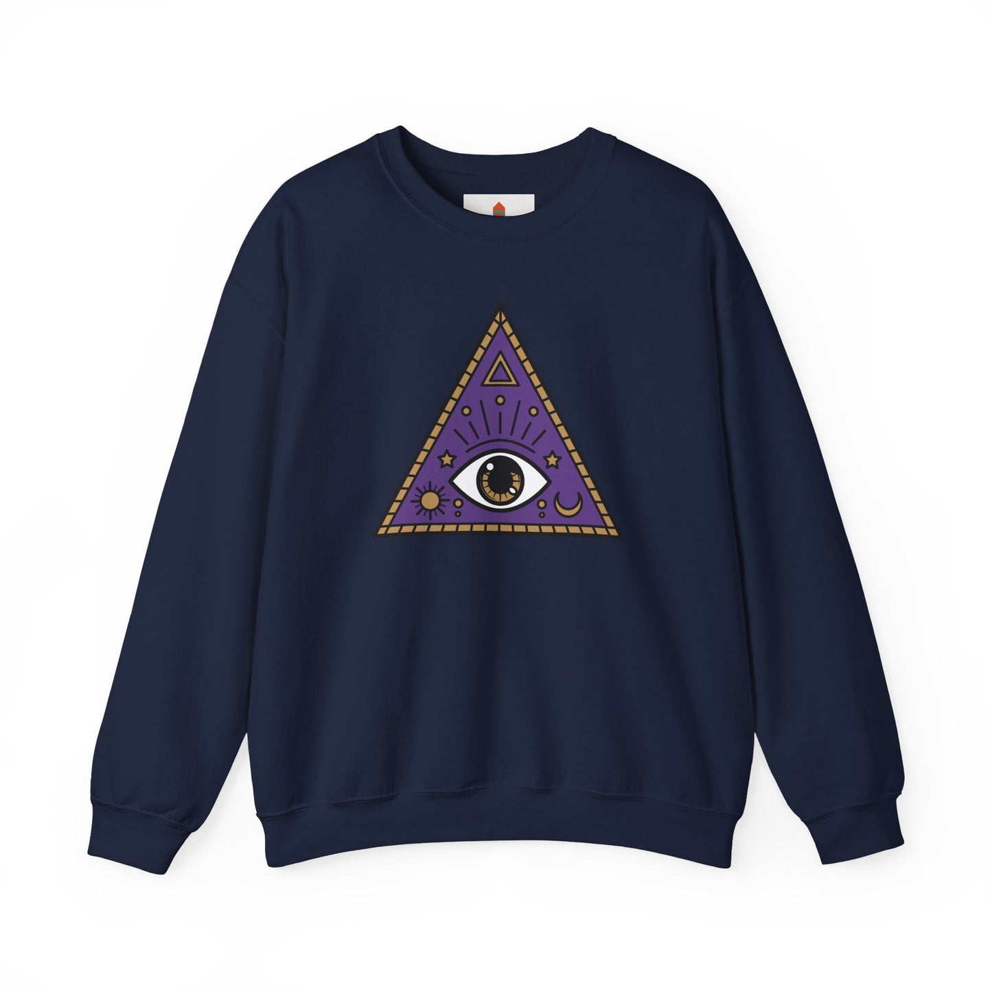 White Evil Eye and Pyramid Sweatshirt