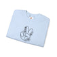 Black Peace Hand Sign with Flowers Sweatshirt