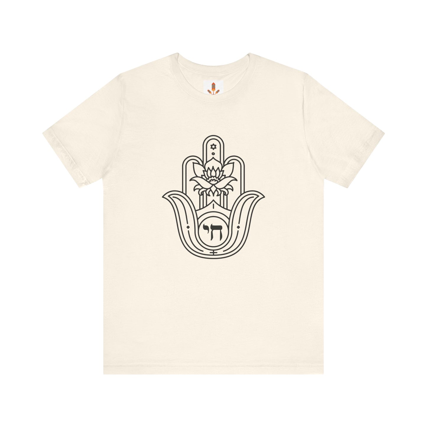 Hamsa Hand with Lotus Design T-shirt