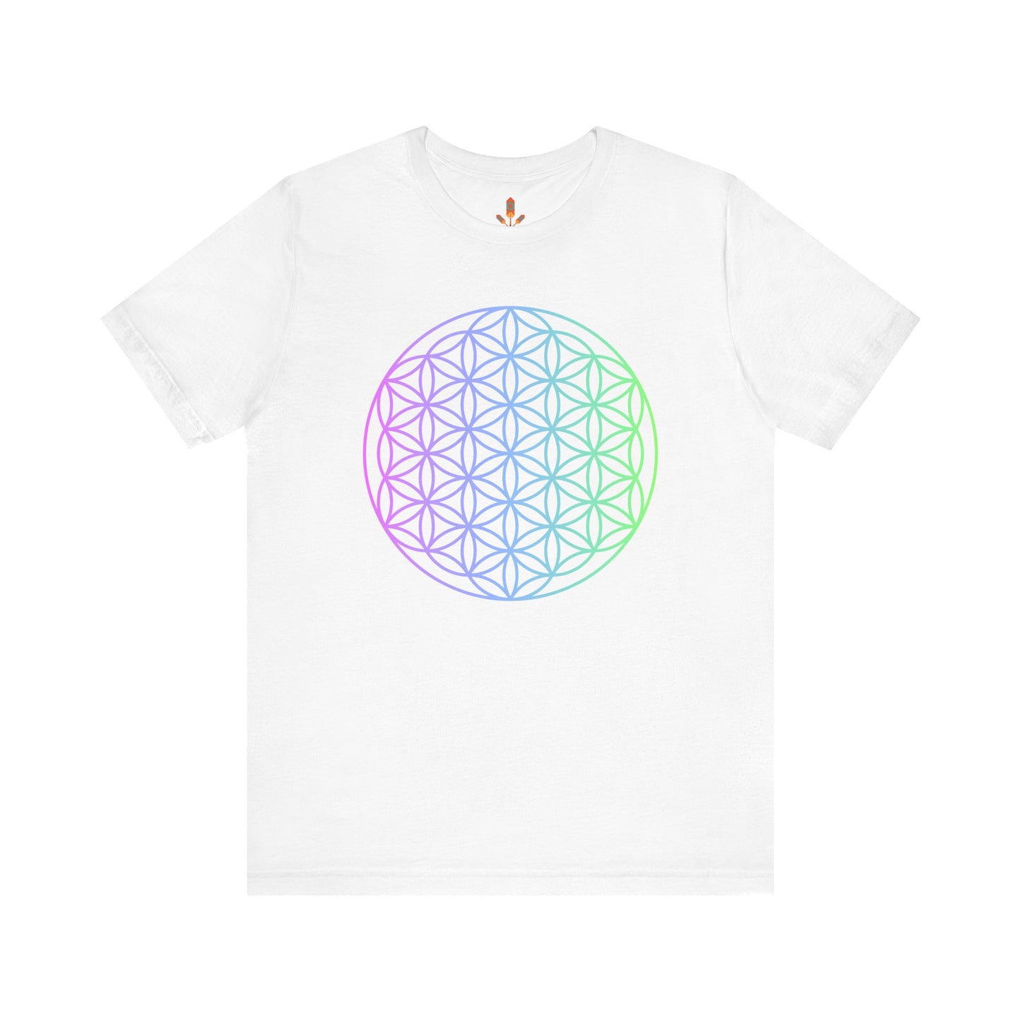 Blue and Green Flower of Life T-shirt