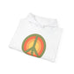 Retro Peace Sign Design Hoodie