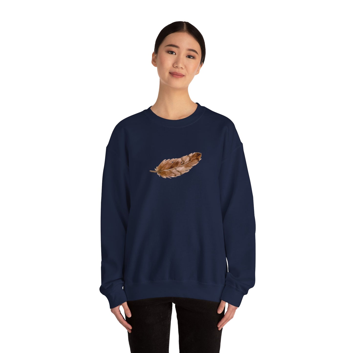 Brown Feather Sweatshirt