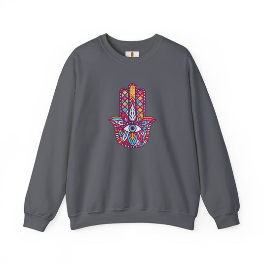 Colorful Fatima Hamsa Hand Sweatshirt