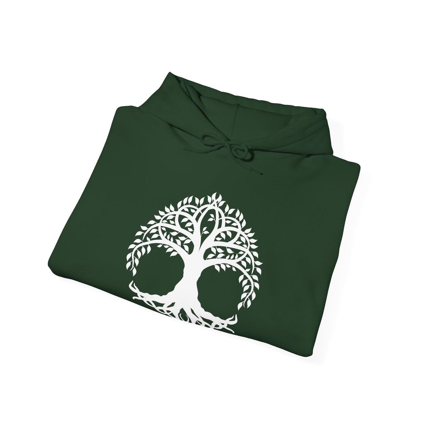 White Celtic Tree of Life Design Hoodie