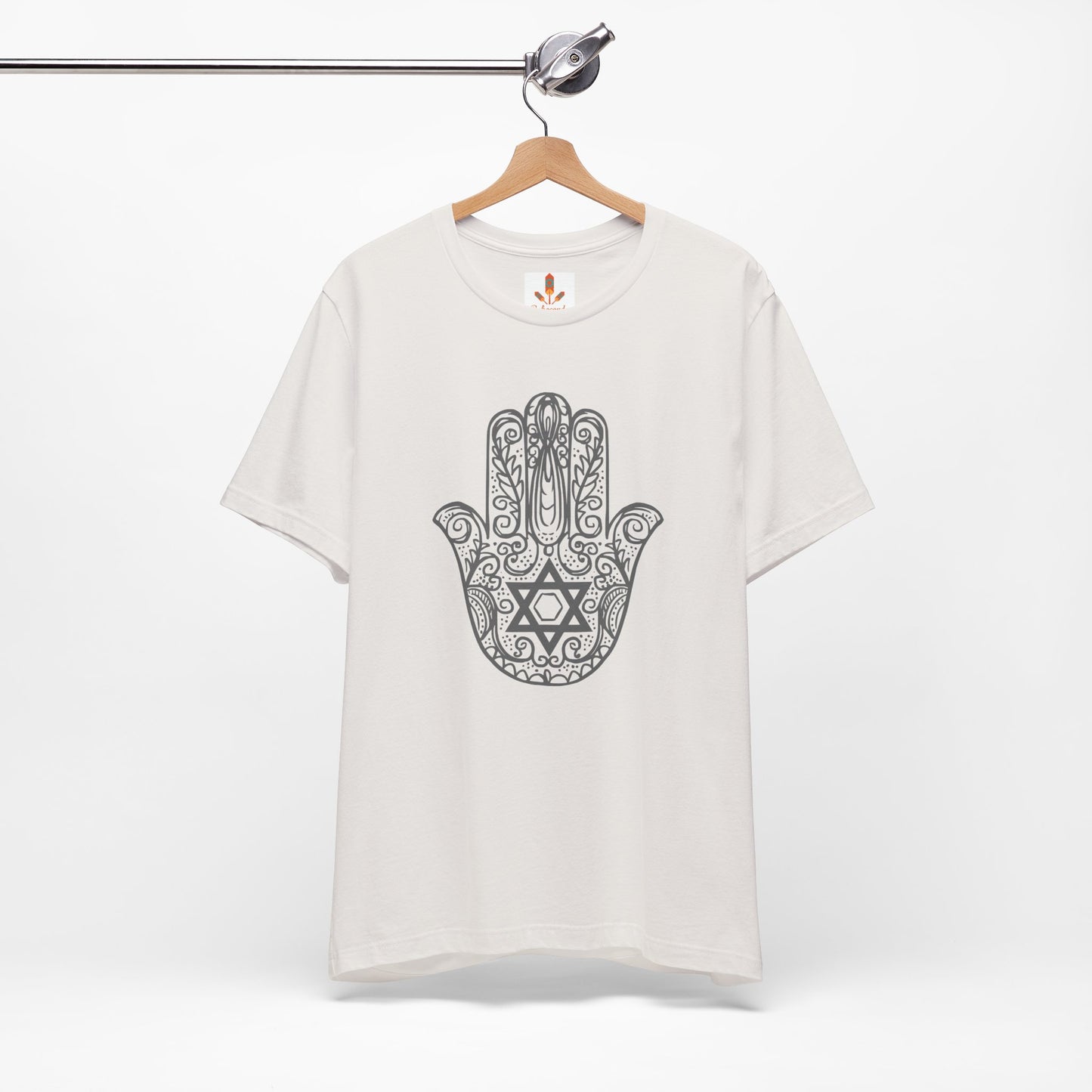 Intricate Hamsa Hand with Star of David T-shirt