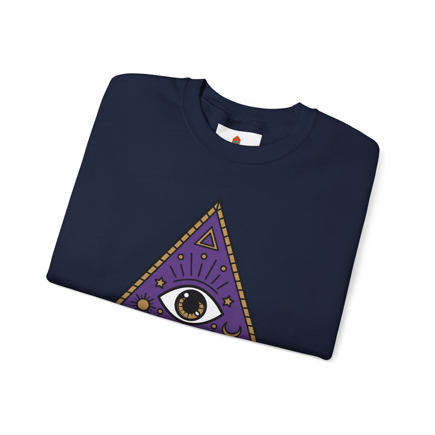 White Evil Eye and Pyramid Sweatshirt