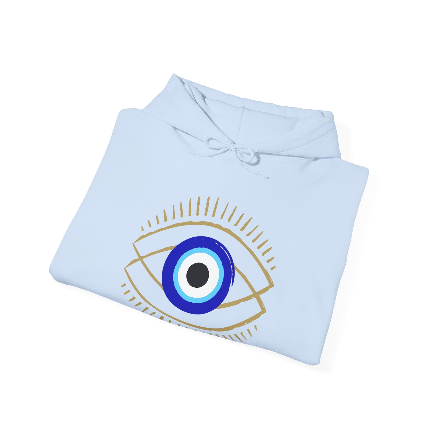 Blue Evil Eye Hoodie