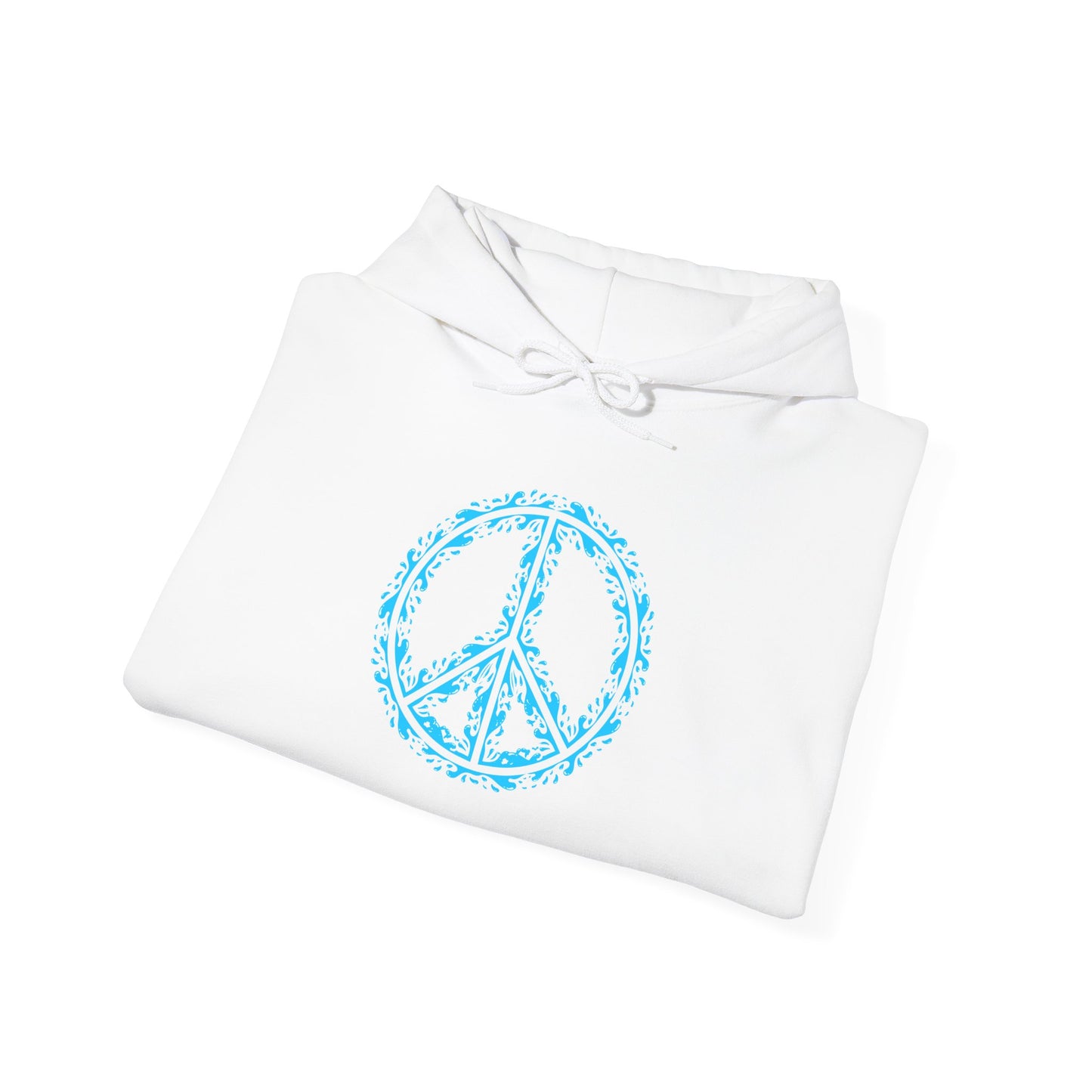 Peace Sign with Water Design Hoodie