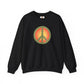 Retro Peace Sign Design Sweatshirt