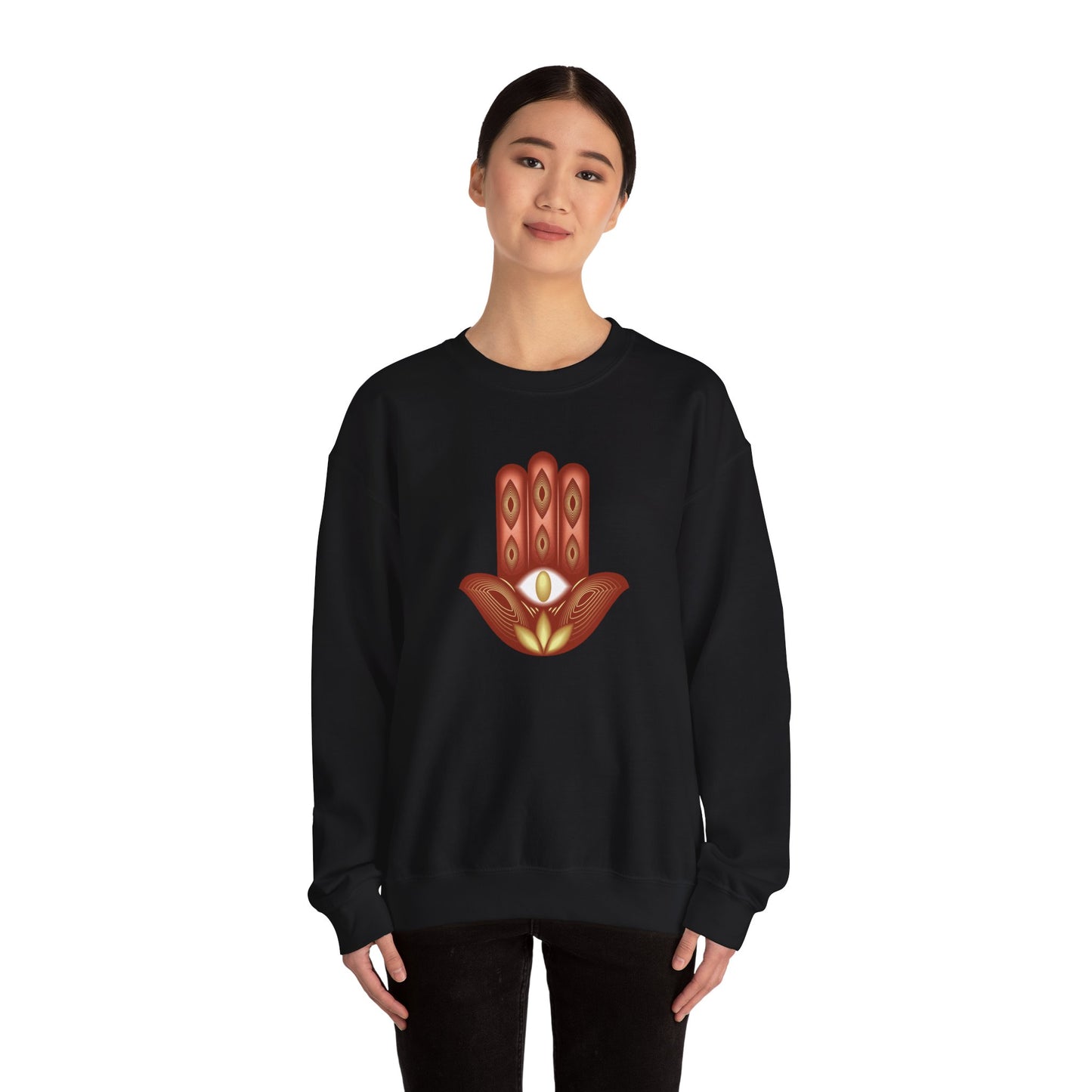 Colorful Hamsa Lotus Sweatshirt