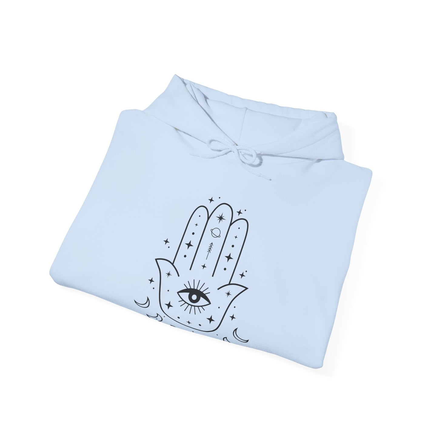 Hamsa Hand with Eye and Moon Hoodie