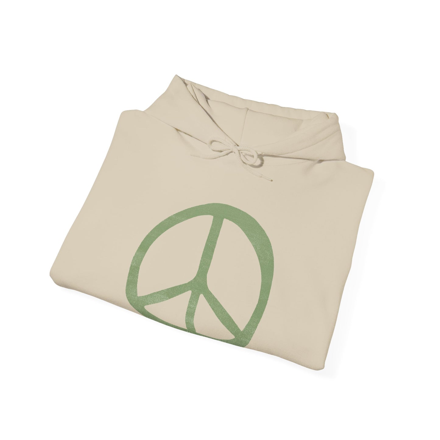 Green Peace Sign Hoodie