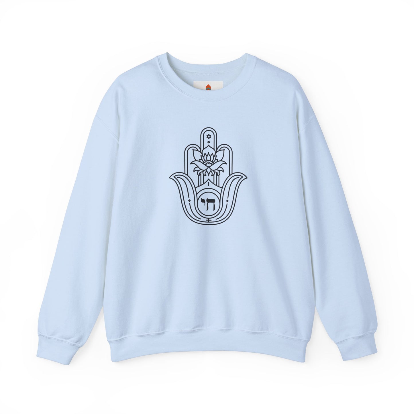 Hamsa Hand with Lotus Design Sweatshirt