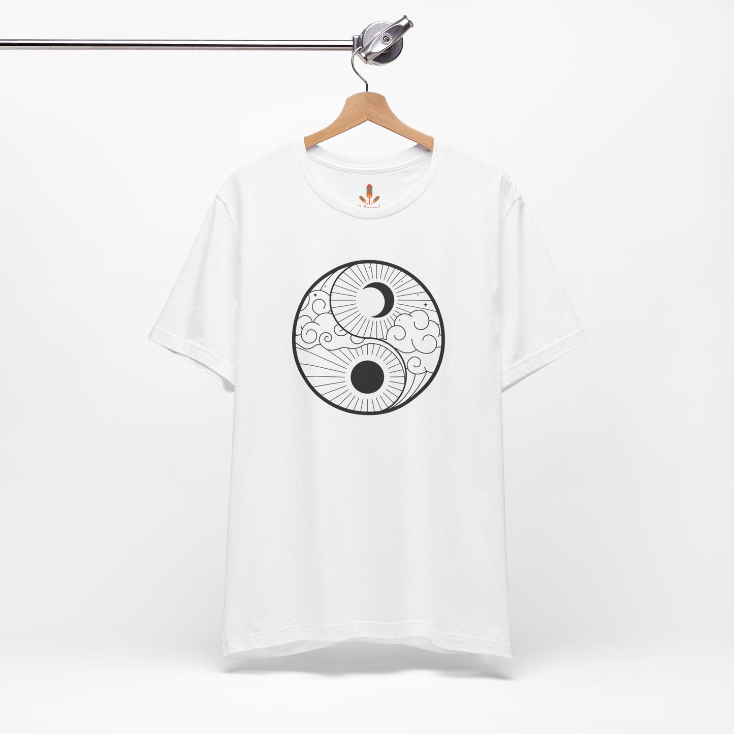 Yin Yang Sun and Moon Design T-shirt