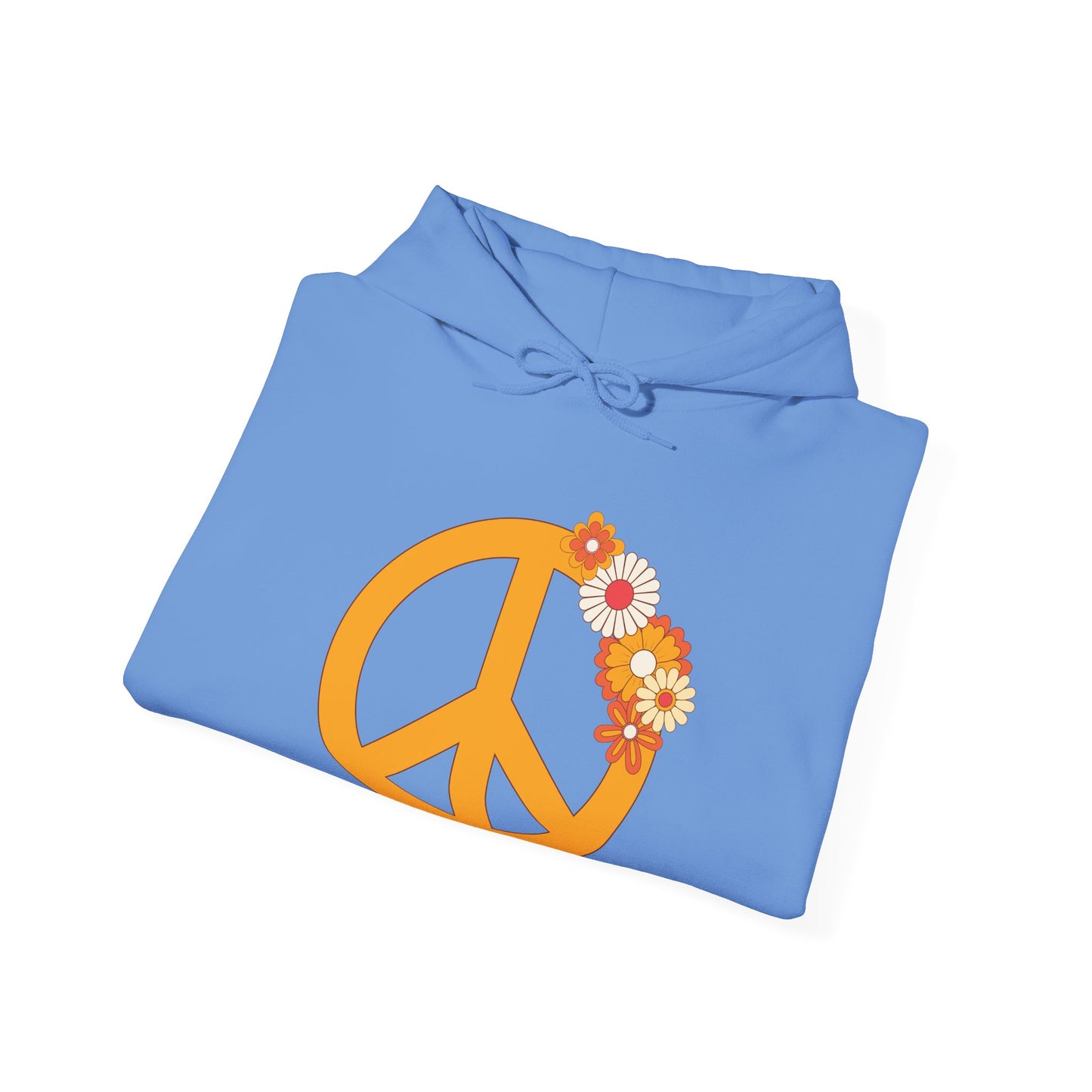 Peace Sign with Flowers Hoodie