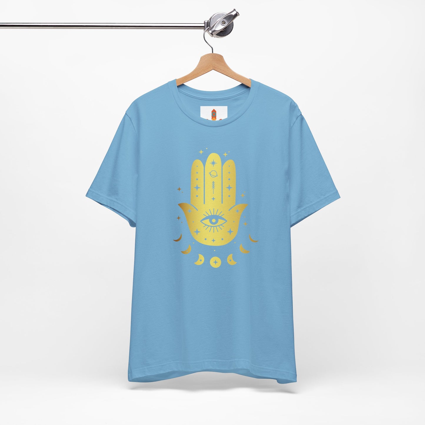 Golden Hamsa Hand with Eye T-shirt