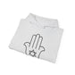 Simple Star of David in Hamsa Hand Hoodie
