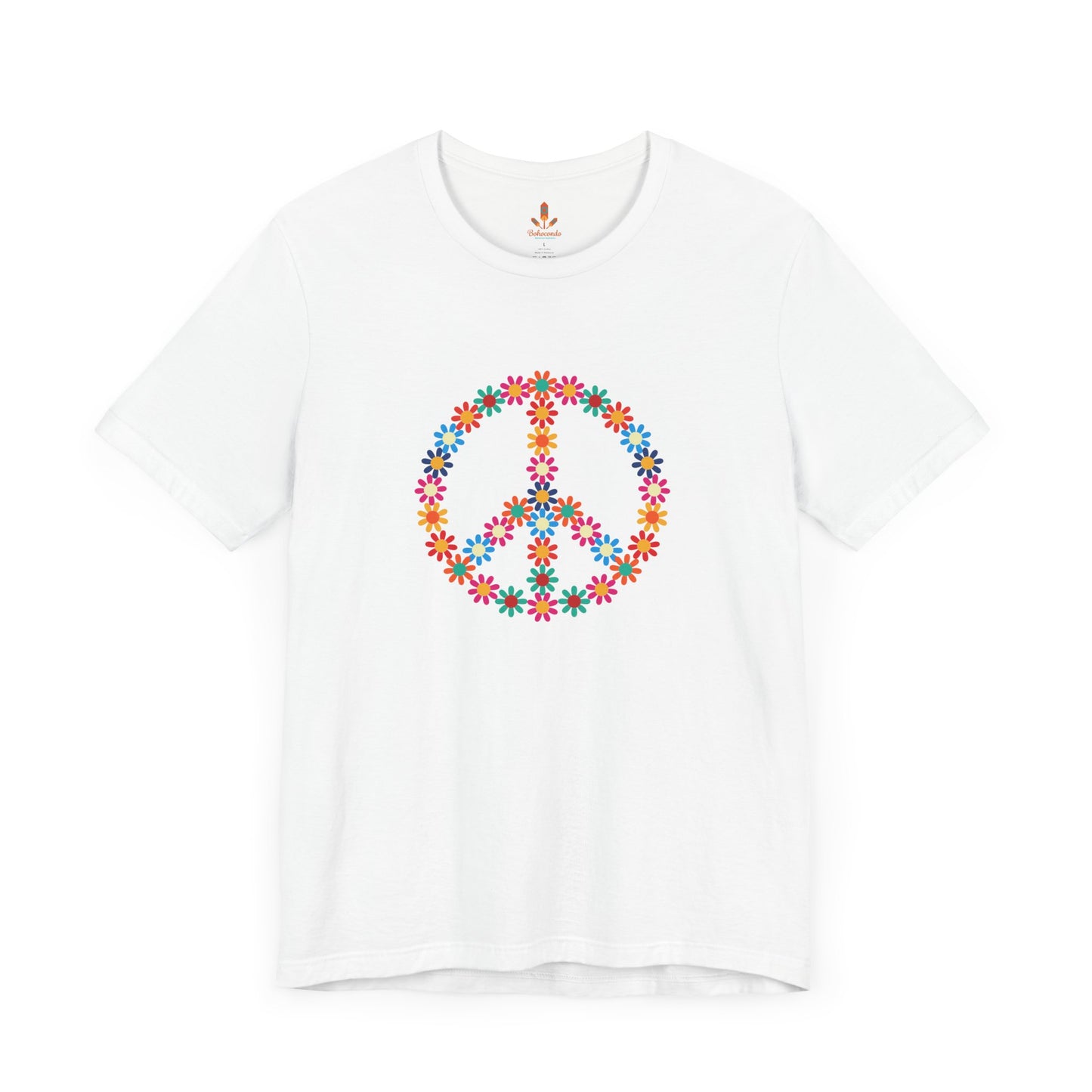 Peace Sign made of Flowers T-shirt