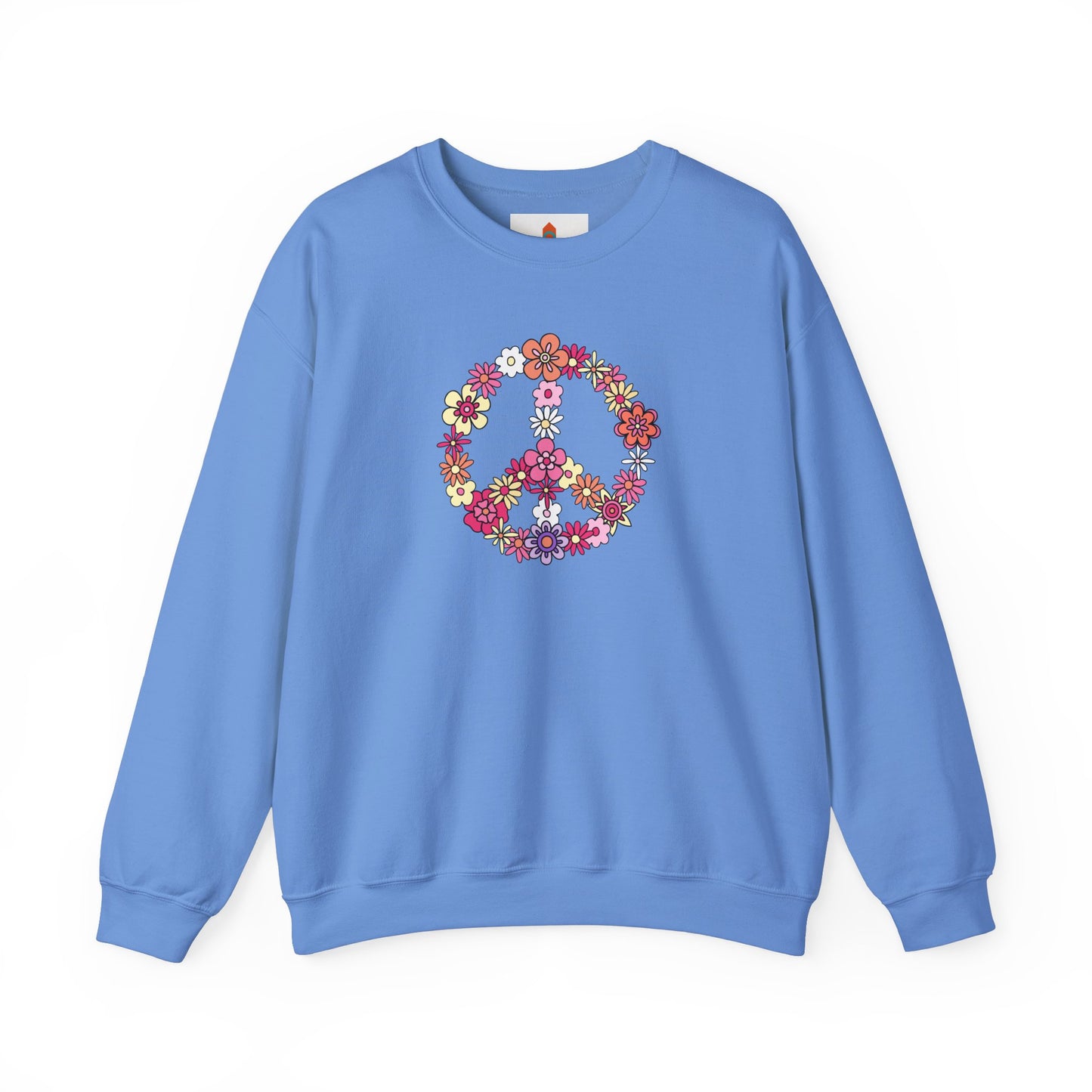 Peace Sign made from Flowers Sweatshirt