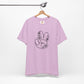 Black Peace Hand Sign with Flowers T-shirt