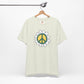 Peace Sign in White Flower T-shirt
