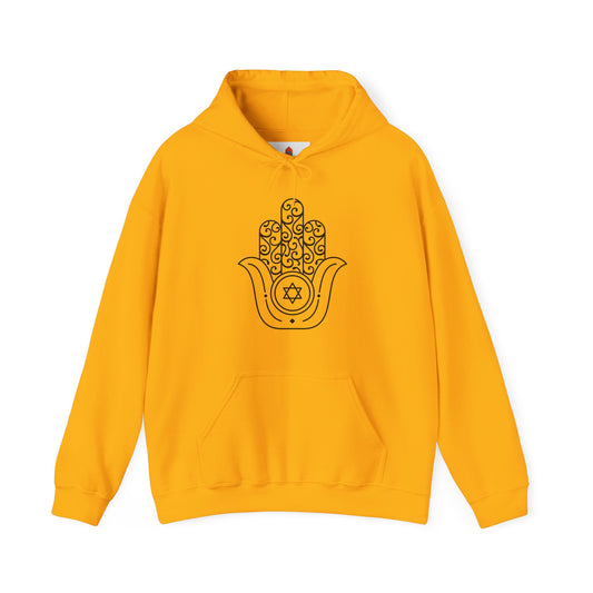 David Star in Hamsa Hand Hoodie