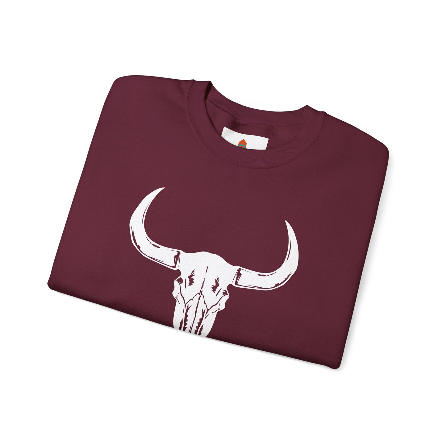 White Buffalo Skull Sweatshirt