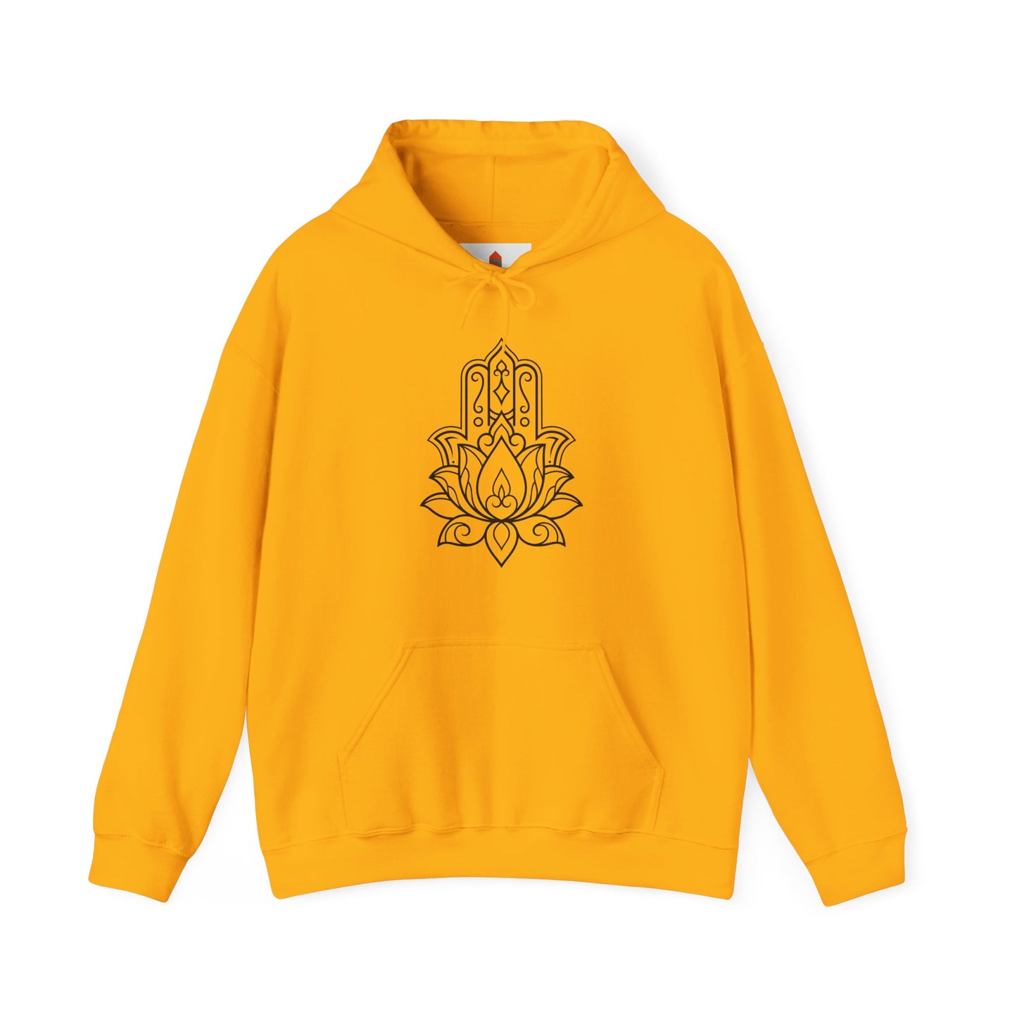 Hamsa Lotus Design Hoodie