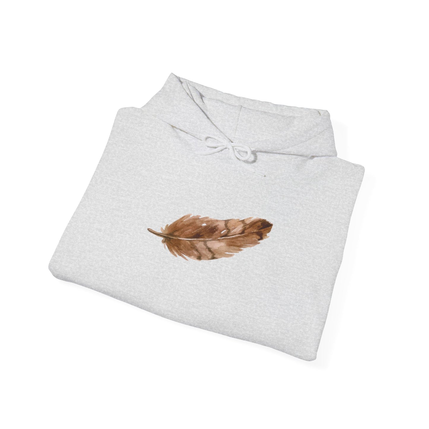 Brown Feather Hoodie