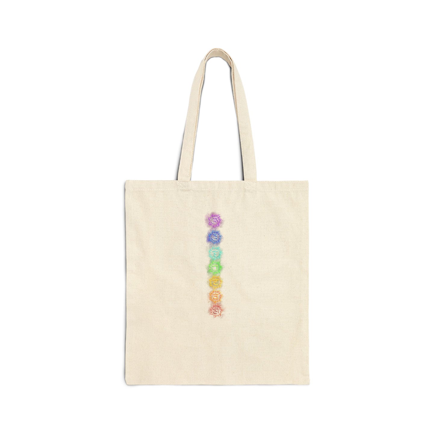 Seven Chakras Cotton Tote Bag