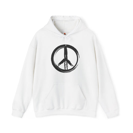 Brush Strokes Peace Sign Hoodie