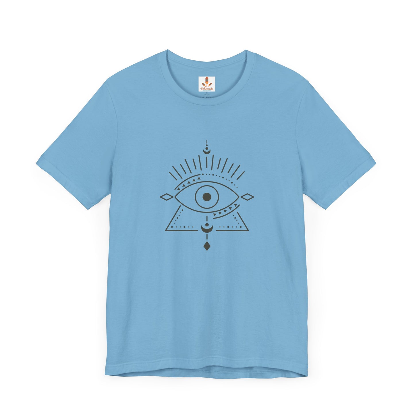 Pyramid and Evil Eye Design T-shirt