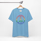 Drawing of Rainbow Peace Sign T-shirt