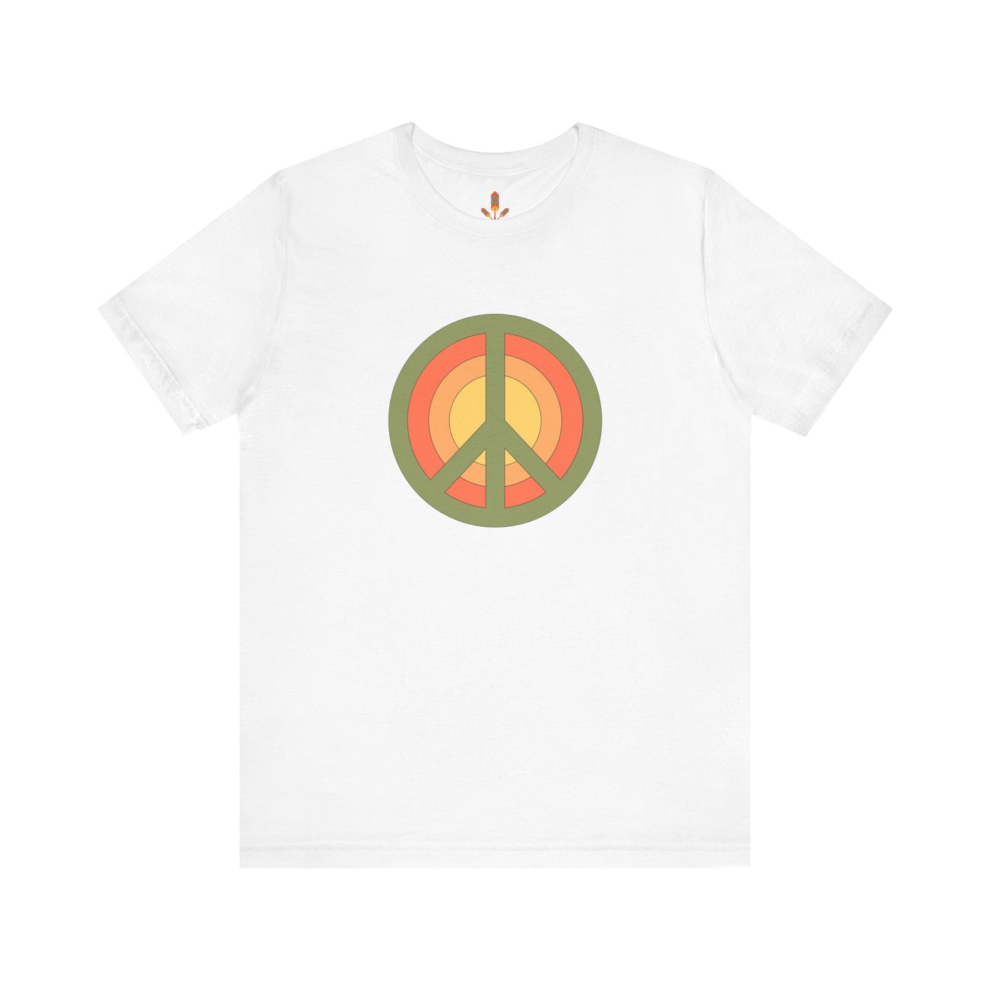 Retro Peace Sign Design T-shirt