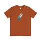 Blue and White Feather T-shirt