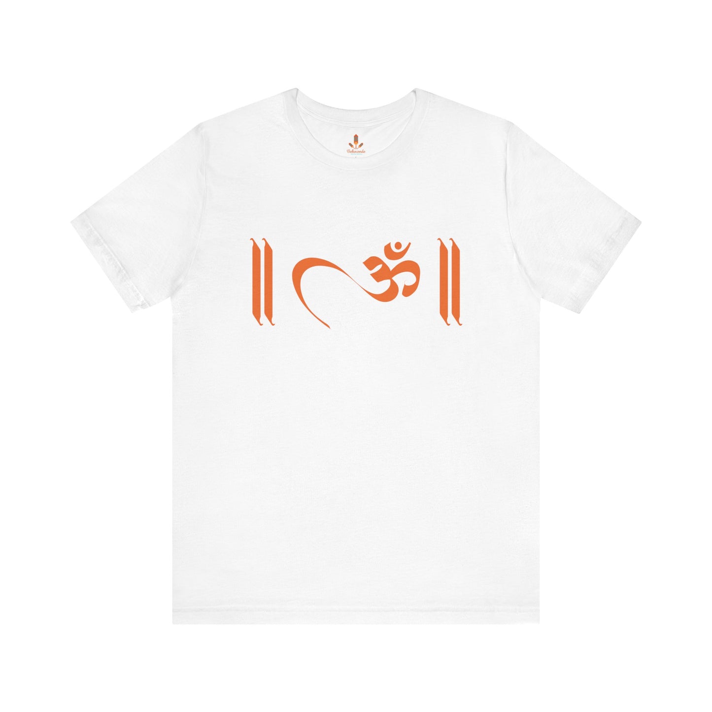 Om Written in Orange T-shirt