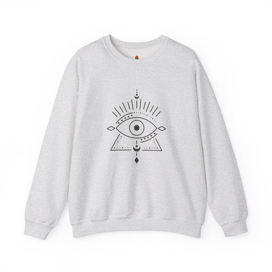 Pyramid and Evil Eye Design Sweatshirt