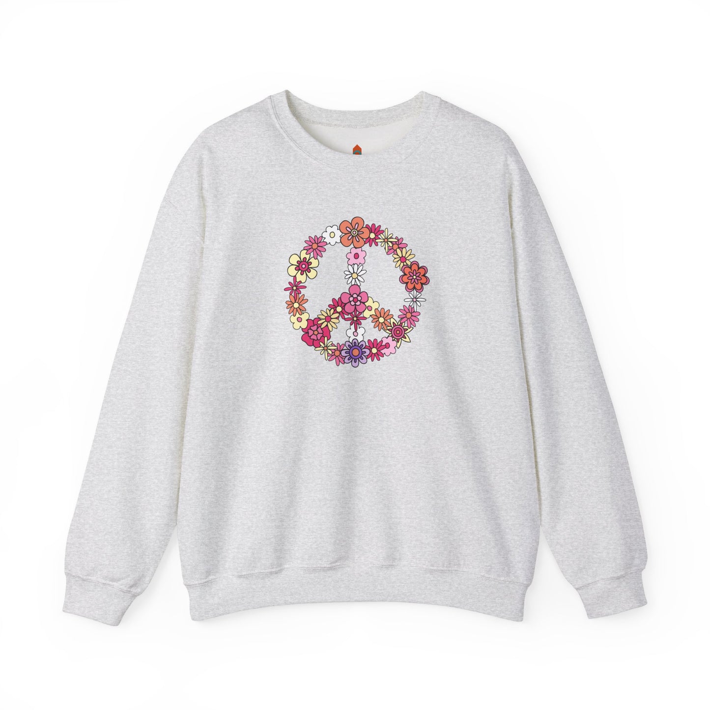 Peace Sign made from Flowers Sweatshirt