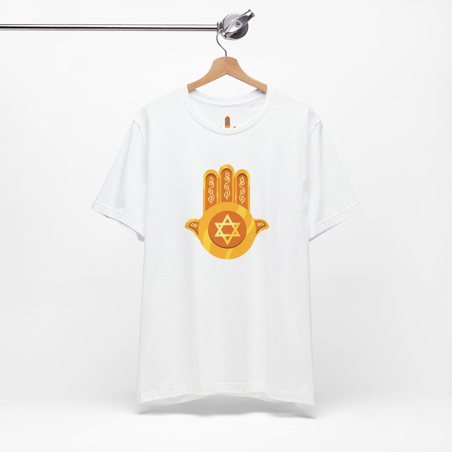 Golden Hamsa Hand with Star of David T-shirt