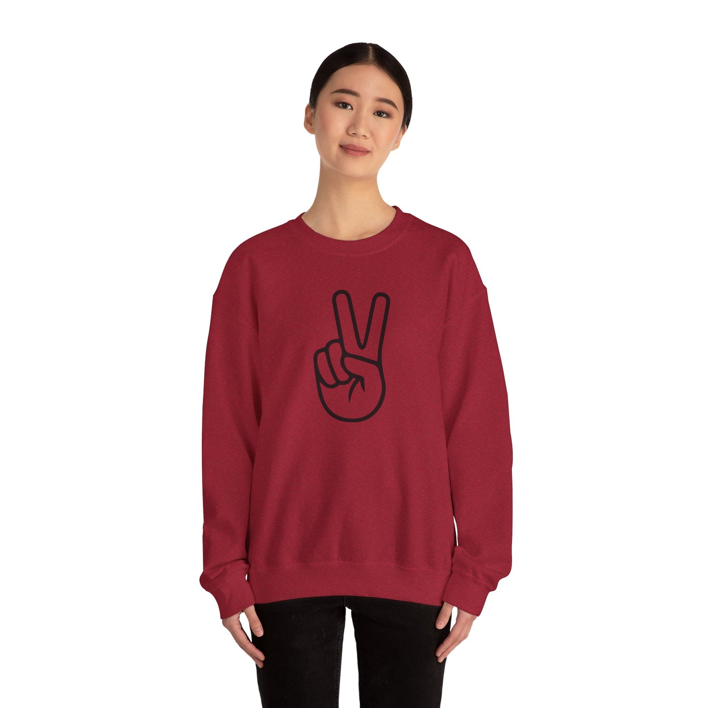 Simple Peace Hand Sign Sweatshirt