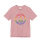 Drawing of Rainbow Peace Sign T-shirt