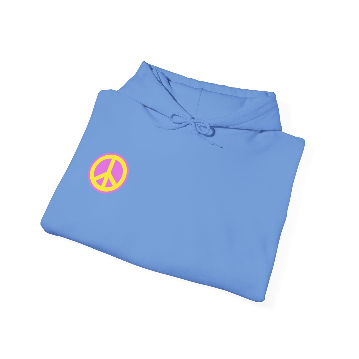 Yellow and Purple Peace Sign Hoodie