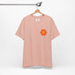 Peace Sign in Orange Flower T-shirt