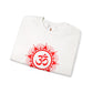 Red Om Lotus Design Sweatshirt