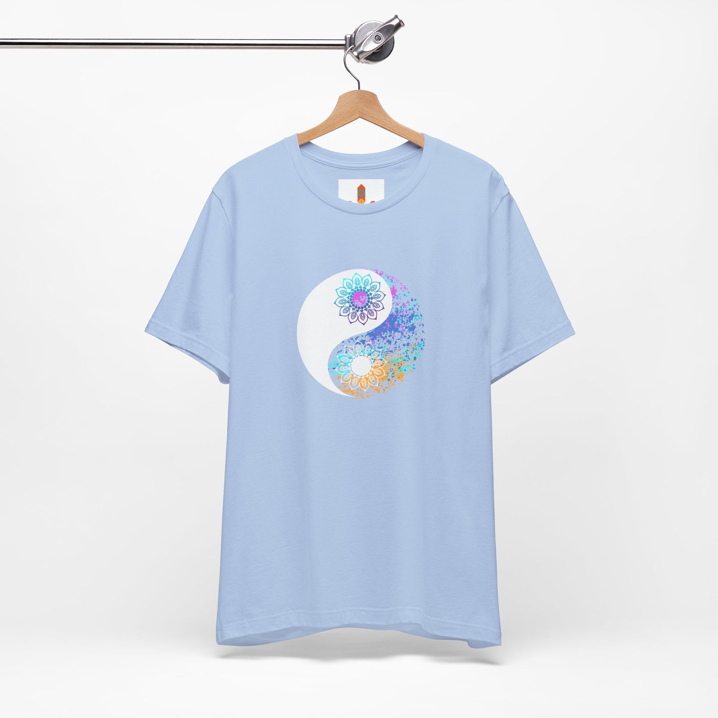 Colorful Lotus Yin Yang T-shirt